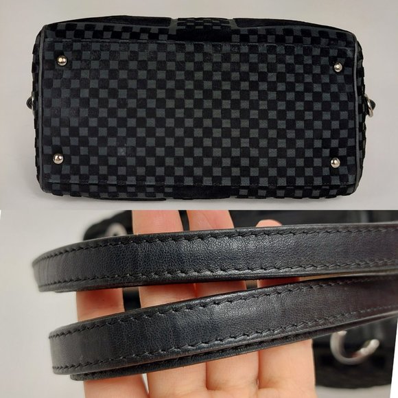 CHANEL Black Velour Velvet CC Bowler Shoulder Bag - Picture 14 of 17